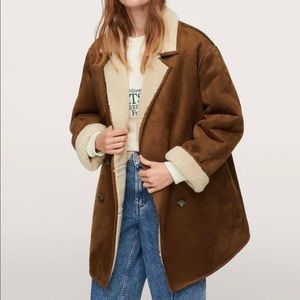 Mango Teddy Coat NWT